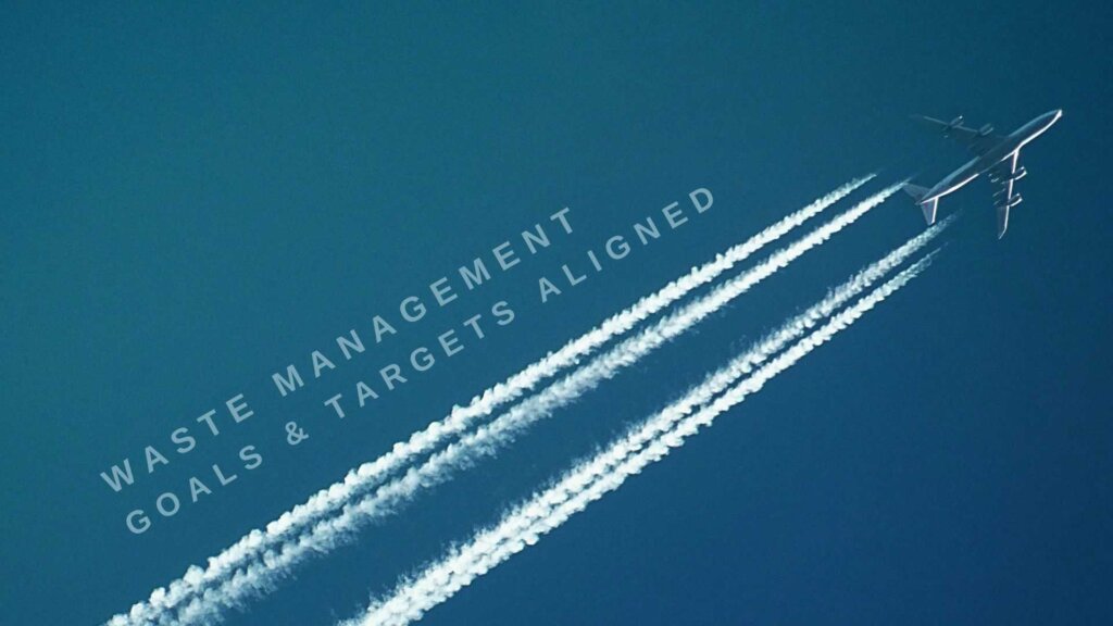Plane flying above with chem trails