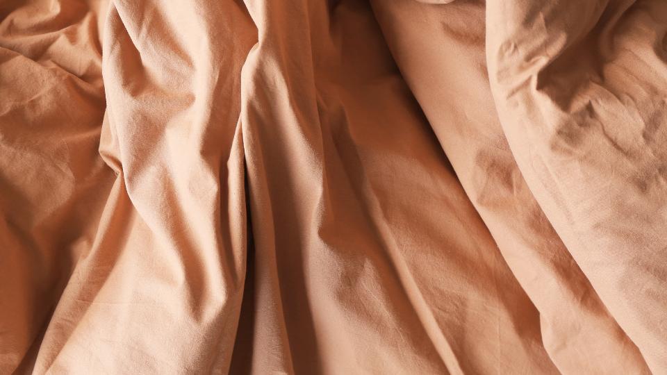 a dirty sheet being disposed of
