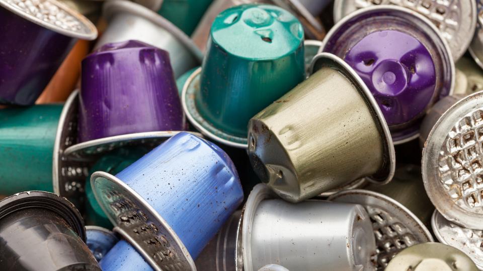 used coffee pods