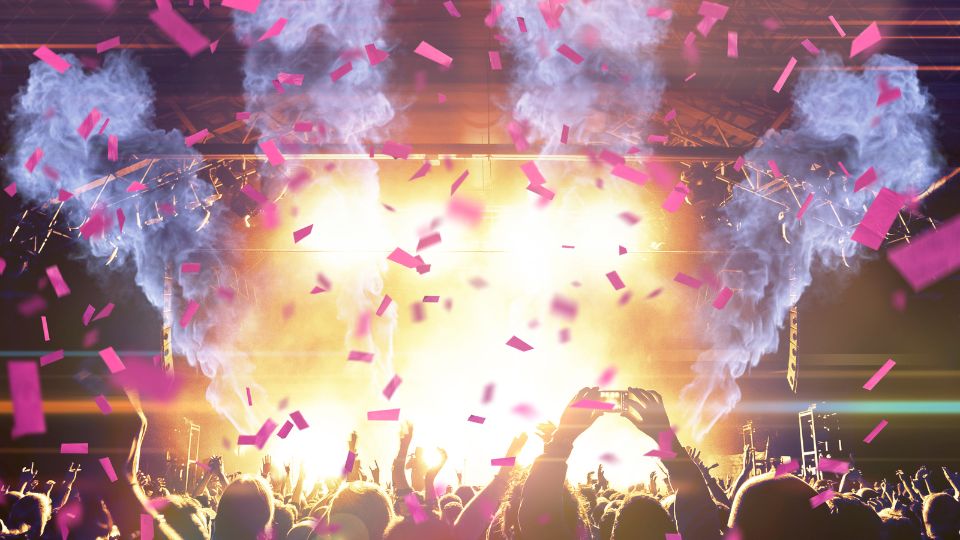 confetti at the eras tour 2024 UK