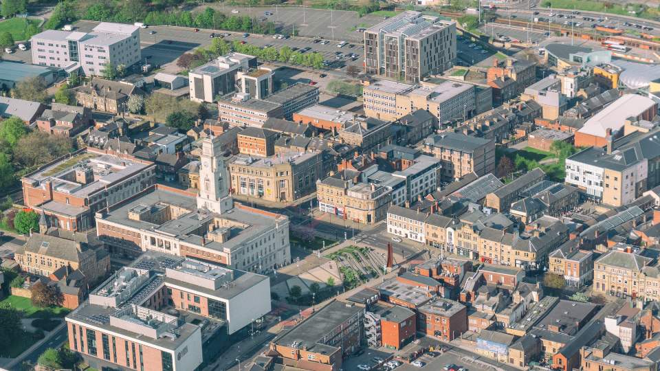 Barnsley from above